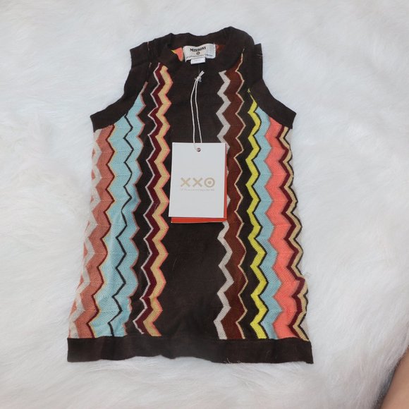 Missoni by Target Baby Sweater Vest - Classic Multicolor Zigzag - Size 18M - Picture 3 of 9